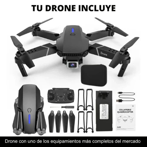 [OFERTA] - Dron E88 Max Plegable2 Baterias 4K + CONTROL CELULAR -ÚLTIMAS UNIDADES 50% OFF
