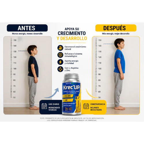 Krec Up™: Tratamiento Completo de 2 Meses – Compra 1 Mes y Recibe 2 (ULTIMAS UNIDADEAS) 🎁