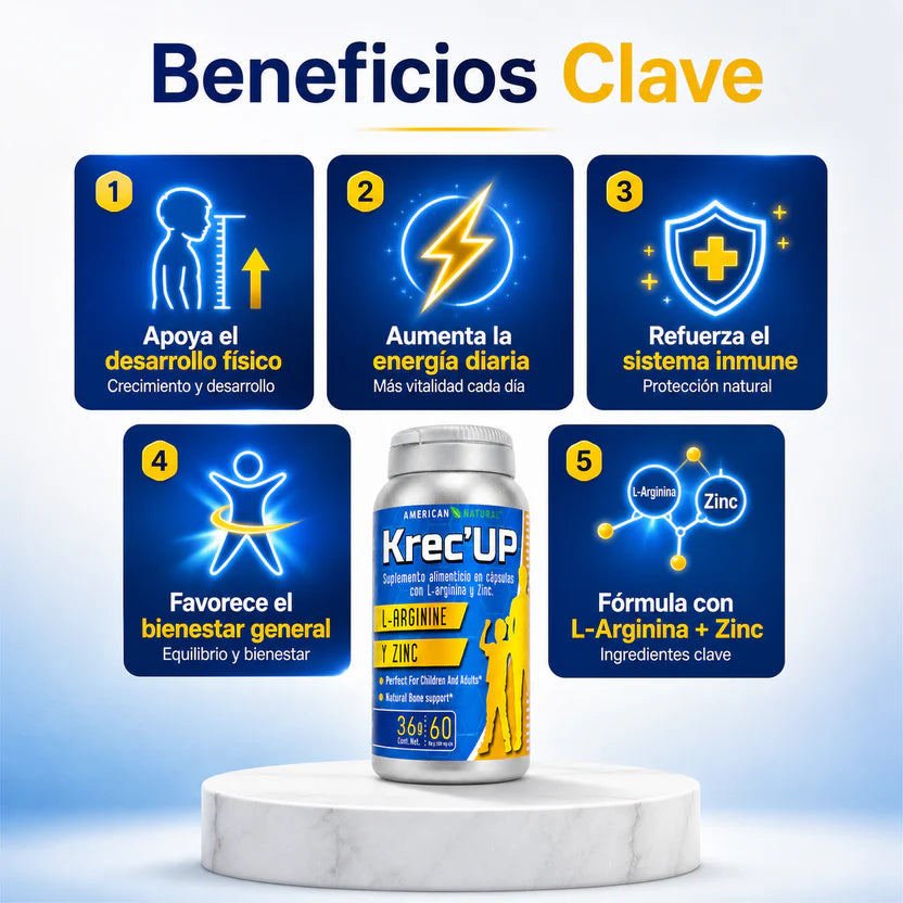 Krec Up™: Tratamiento Completo de 2 Meses – Compra 1 Mes y Recibe 2 (ULTIMAS UNIDADEAS) 🎁