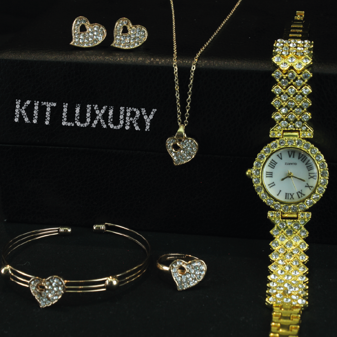 [PROMO] KIT LUXURY DAMA RELOJ + CONJUNTO DE JOYAS +50% OFF - Hasta agotar existencias